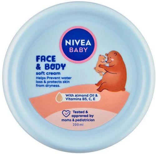 Nivea Baby kr�m tv�� a t�lo 200 ml
